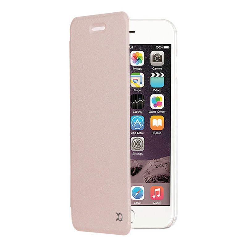 Ambacht Nationale volkstelling roze Xqisit Flap Cover Adour iPhone 8 Plus/7 Plus Rose Gold | iPhone-Cases.nl