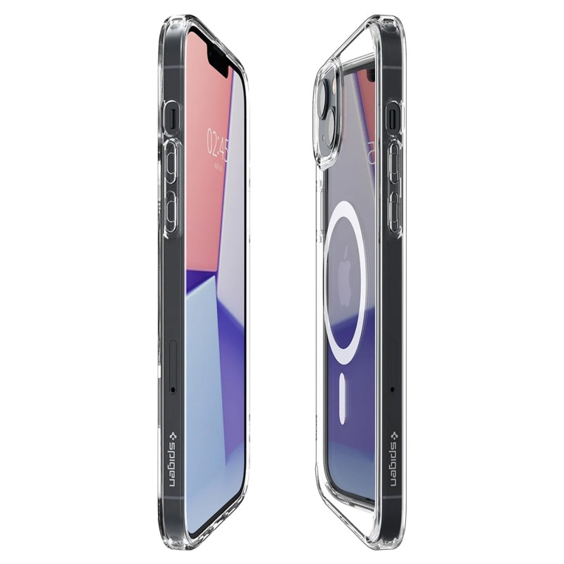 Spigen Ultra Hybrid Magsafe iPhone 14 Hoesje Wit / transparant 02