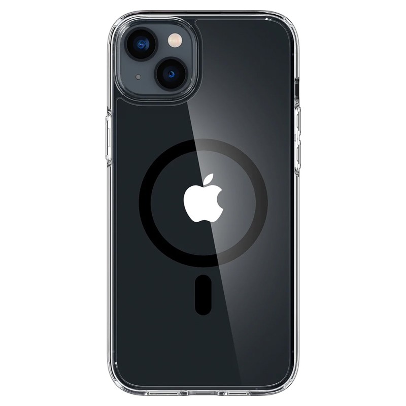 Spigen Ultra Hybrid Magsafe iPhone 14 Hoesje Zwart / transparant 01