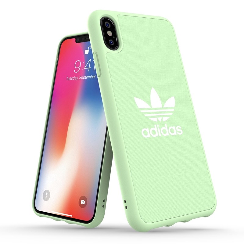 Adidas Moulded Case Canvas iPhone XS Max hoesje groen 03