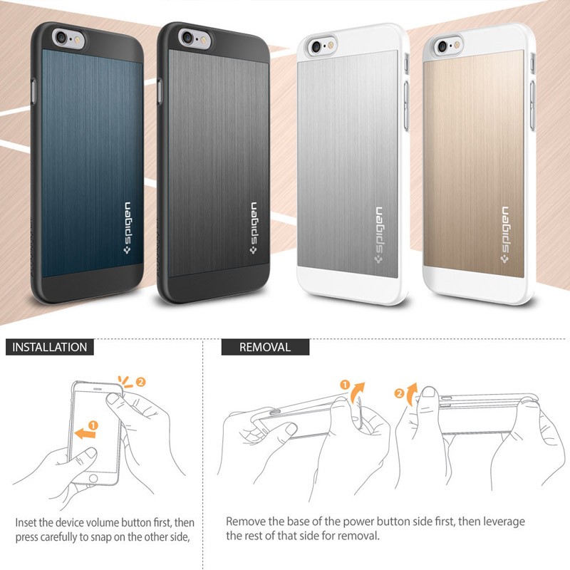 Spigen Aluminium Fit iPhone 6 Metal Slate - 5
