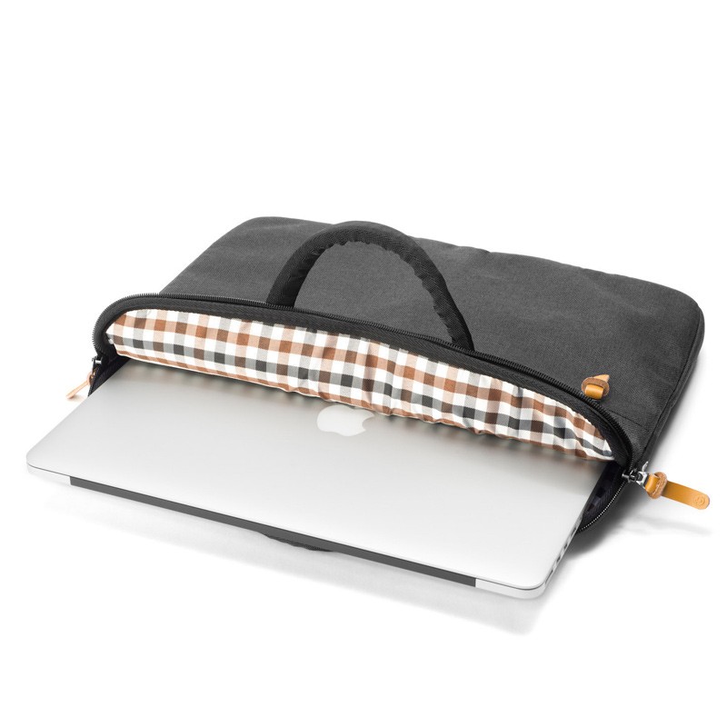 Booq - Superslim 13 inch Laptoptas Black Tan 03