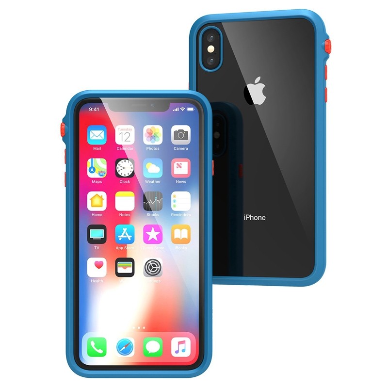 Catalyst Impact Protection Case iPhone XS Max Blauw / Transparant 02