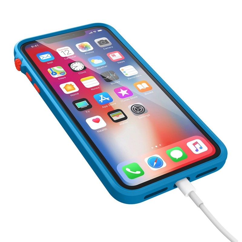 Catalyst Impact Protection Case iPhone XS Max Blauw / Transparant 05