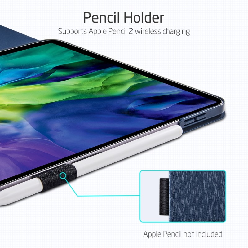 ESR Premium Folio iPad Pro 12.9 inch (2020/2018) Donkerblauw - 5
