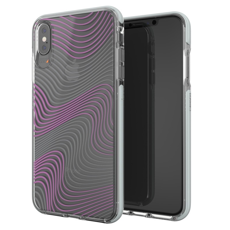 Gear4 Victoria iPhone XS Max hoesje Fabric/Transparant 06