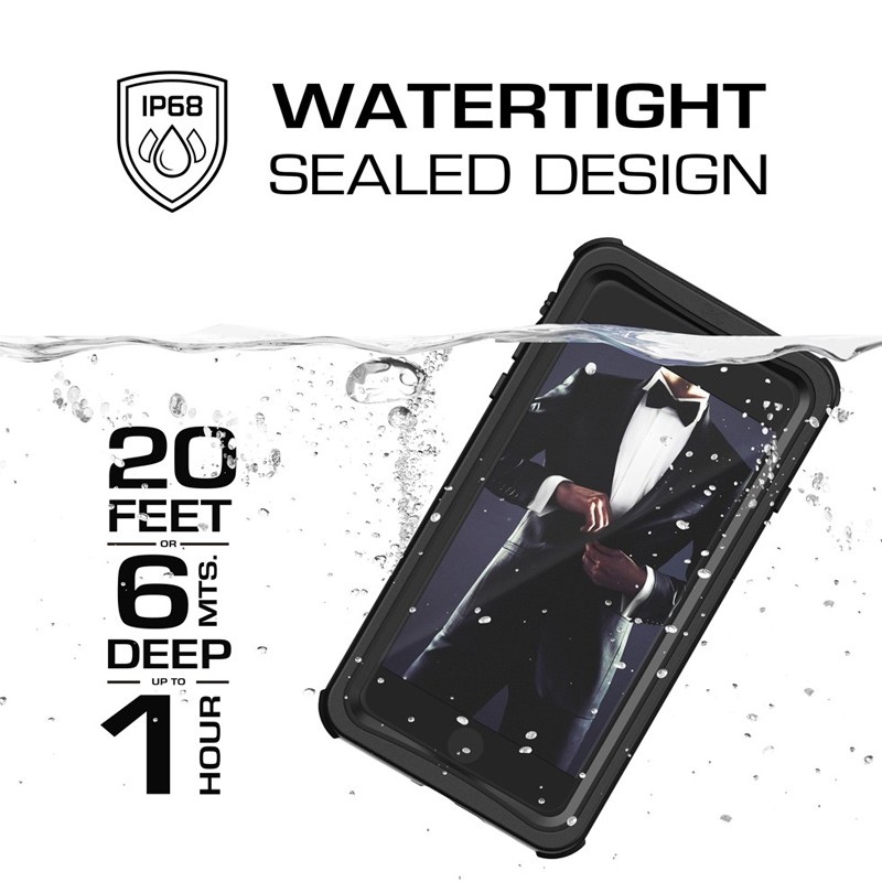 Ghostek Nautical v2 Waterdicht iPhone 8 Plus/7 Plus hoesje Zwart 09
