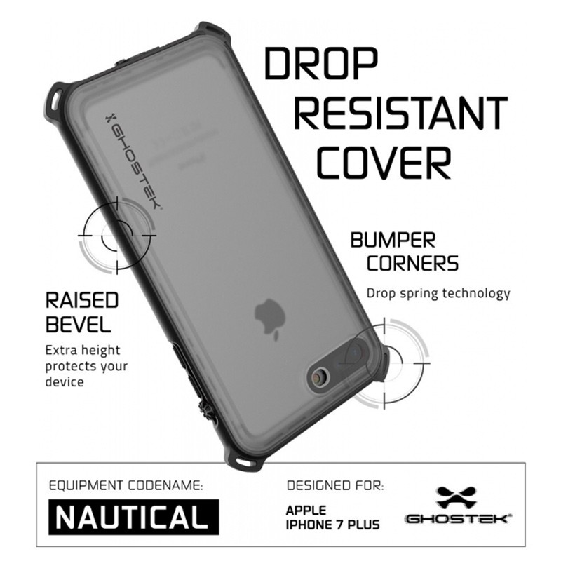 Ghostek - Nautical Waterdicht iPhone 7 Plus hoesje Black 06