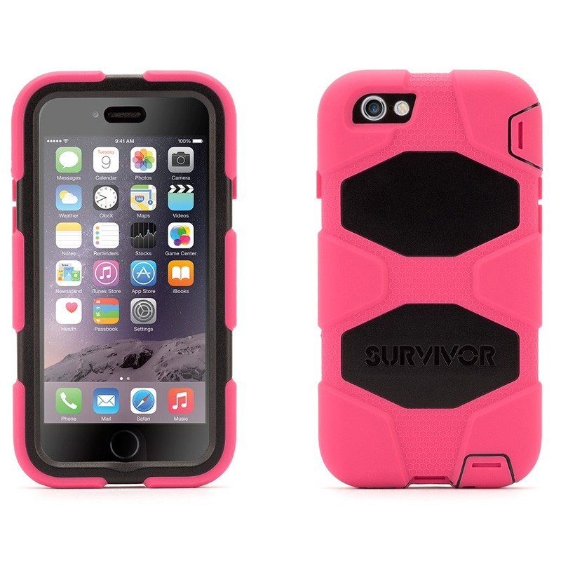 Griffin Survivor Extreme Duty Case iPhone 6 Pink/Black - 3
