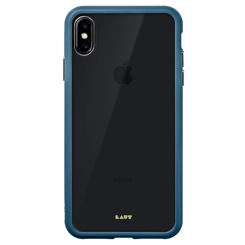 LAUT Accents iPhone XS Max Hoesje Donkerblauw / Transparant 03