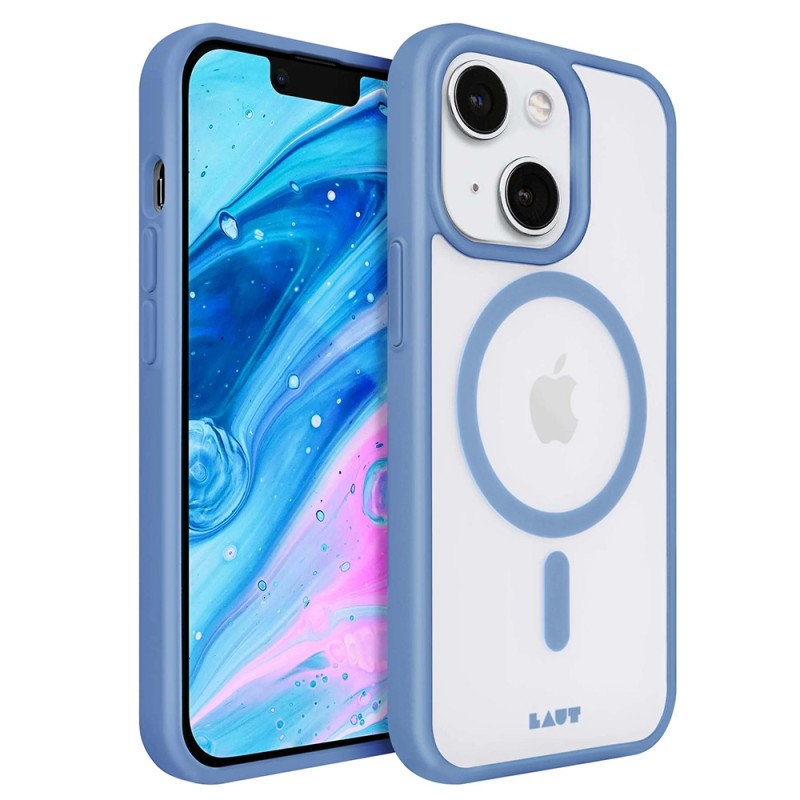 LAUT - Huex Protect iPhone 14 Plus Hoesje Lichtblauw 01