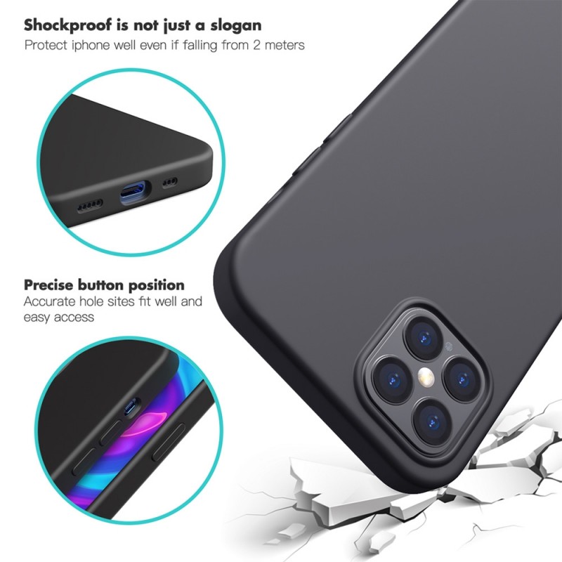 Mobiq Liquid Silicone Case iPhone 12 Mini Roze - 5