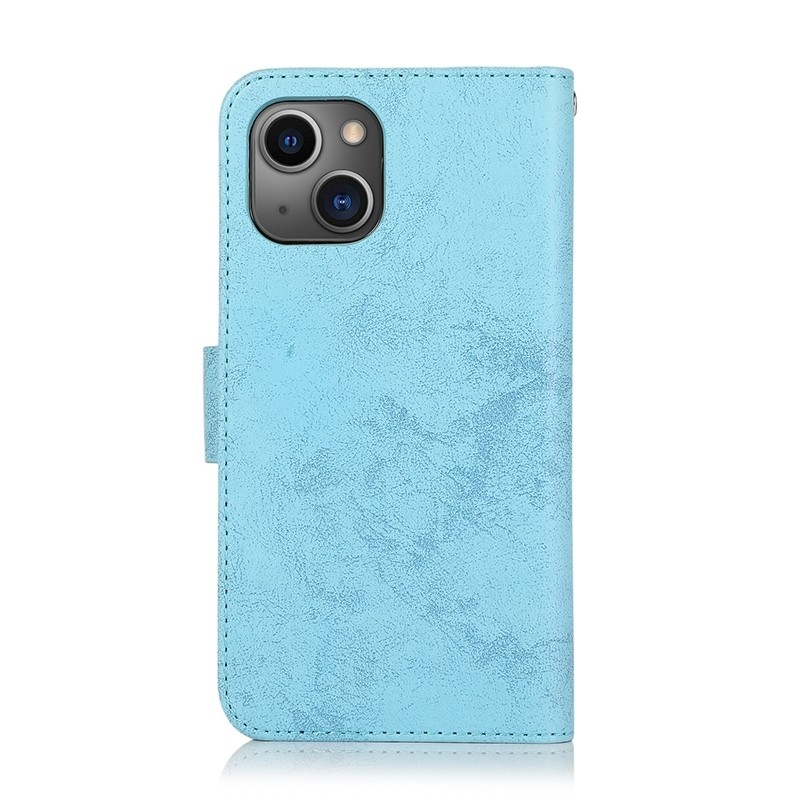 Mobiq - Magnetische 2-in-1 Wallet Case iPhone 14 max lichtblauw 04