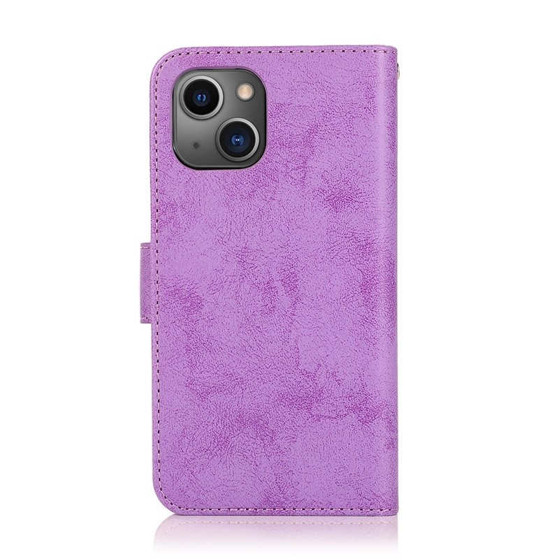 xMobiq - Magnetische 2-in-1 Wallet Case iPhone 14 paars 04