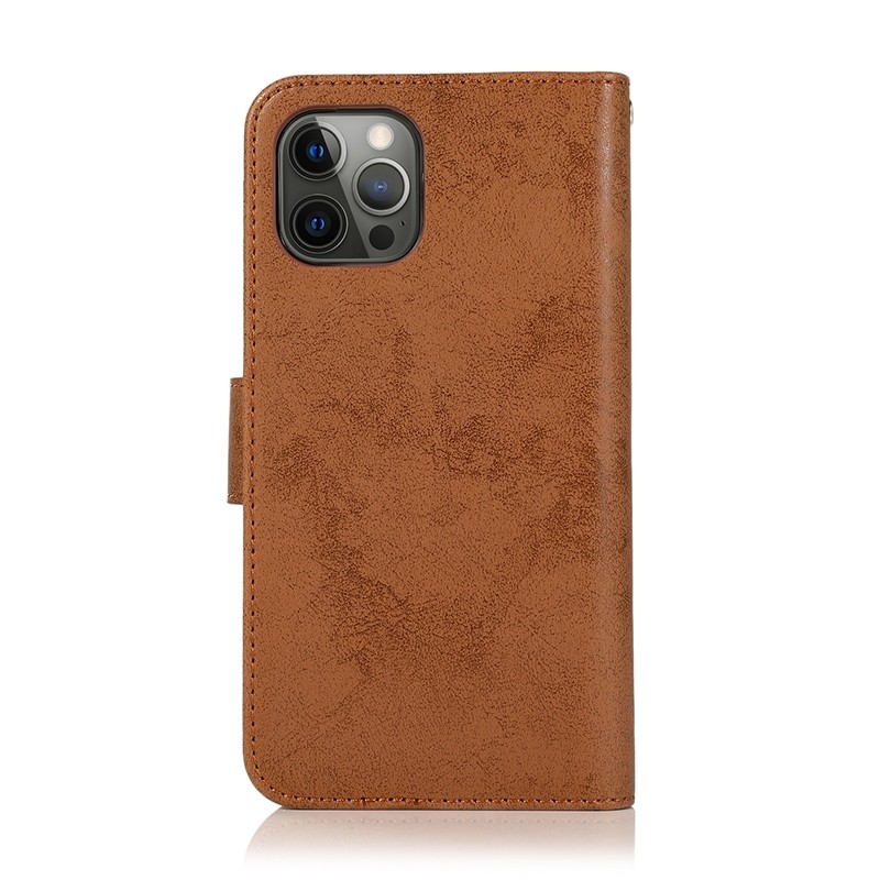 Mobiq - Magnetische 2-in-1 Wallet Case iPhone 14 Pro Max bruin 04