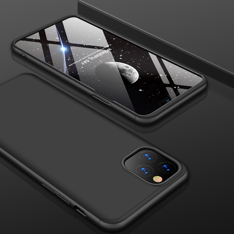 Mobiq 360 Graden Hoesje iPhone 11 Pro Max Zwart - 1