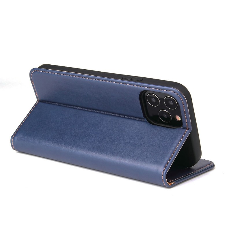 Mobiq Premium Lederen Portemonnee Hoesje iPhone 13 Pro Blauw - 2