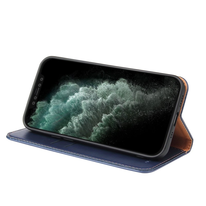 Mobiq Premium Lederen Portemonnee Hoesje iPhone 13 Pro Blauw - 3