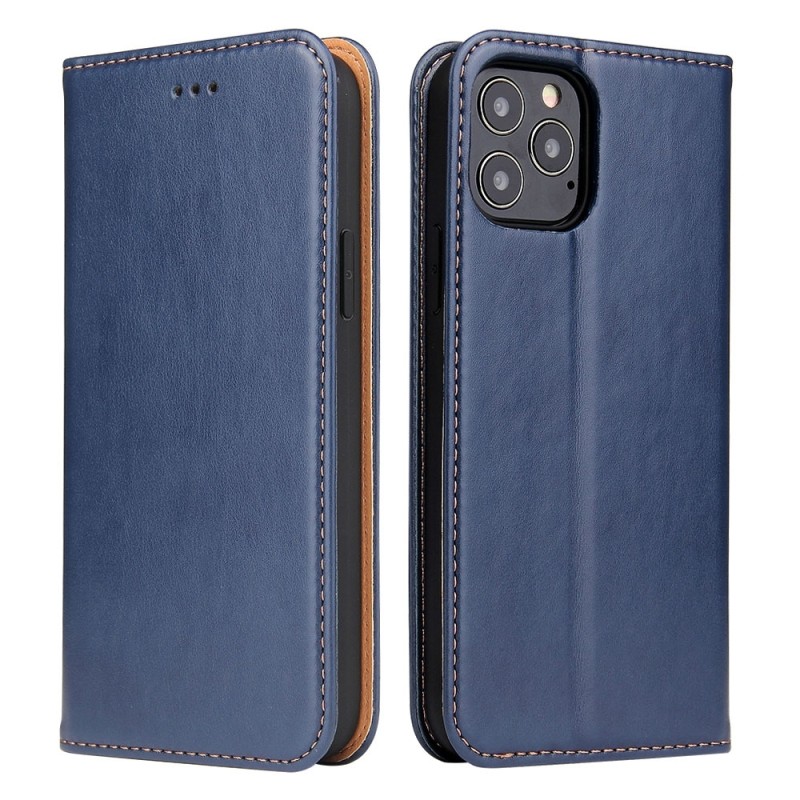 Mobiq - Premium Business Wallet iPhone 14 max Portemonnee Hoes blauw 05