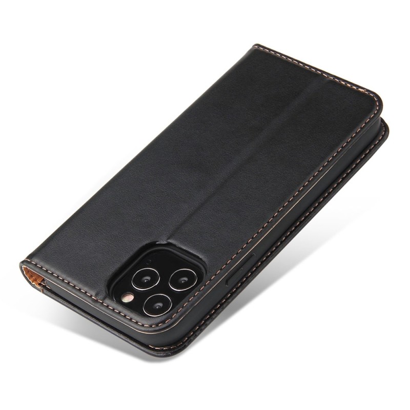 Mobiq - Premium Business Wallet iPhone 14 max Portemonnee Hoes zwart 05