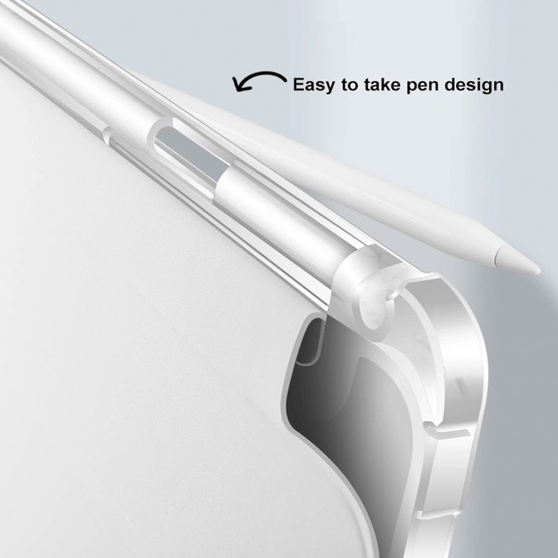 Mobiq Clear Back Folio iPad Air 10.9 (2022 / 2020) Grijs - 5