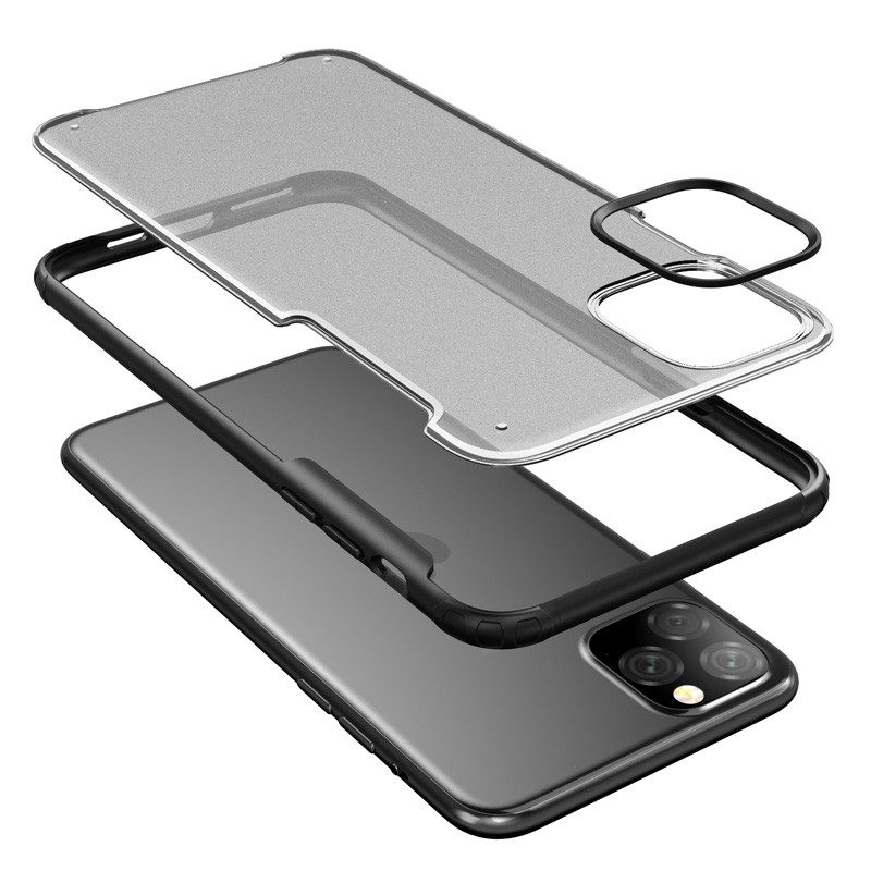 Mobiq Clear Hybrid iPhone 11 Pro Hoesje Rood - 4