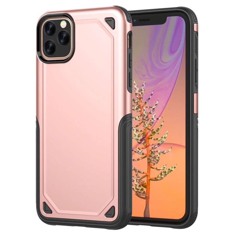 Mobiq extra beschermend iPhone 11 Pro Max hoesje roze - 1