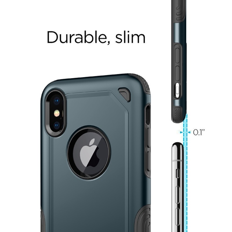 Mobiq Extra Stevig Hoesje iPhone XR Blauw - 3