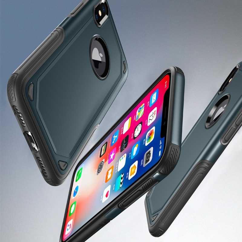Mobiq Extra Stevig Hoesje iPhone XS Max Rood - 5