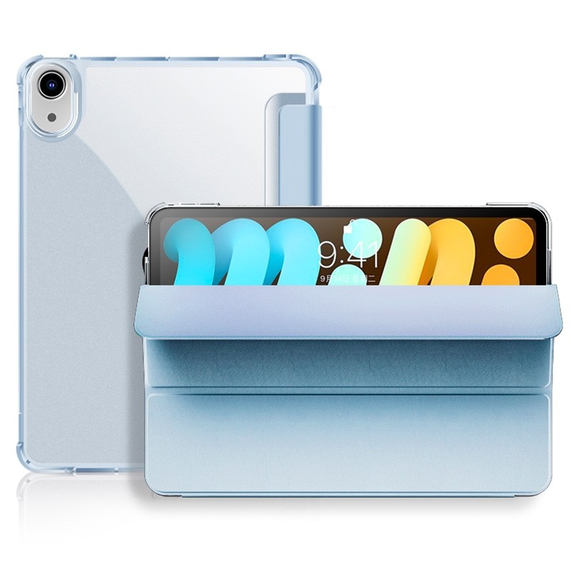 Mobiq iPad Mini 6 (2021) Hard Case Folio Lichtblauw - 1