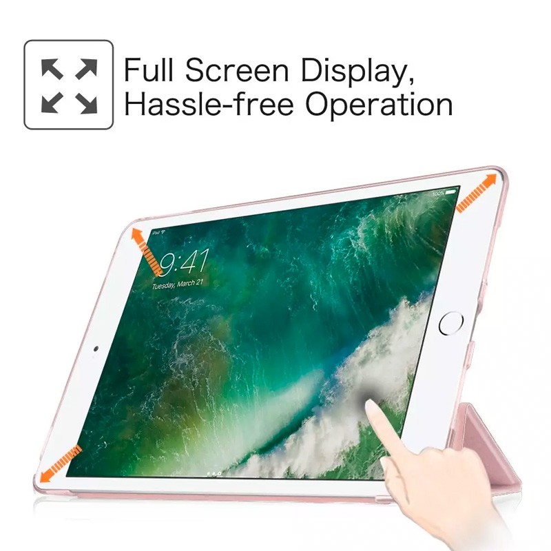 Mobiq Trifold Folio Hard Case iPad 10.2 (2020/2019) Donkerblauw - 3