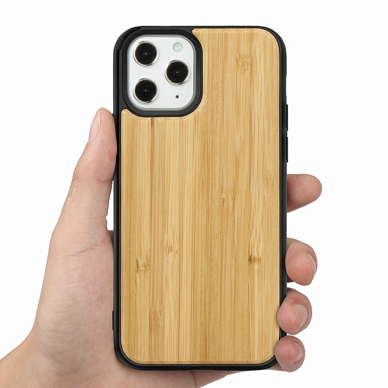 Mobiq - Houten Hoesje iPhone 13 Mini Bamboe - 7