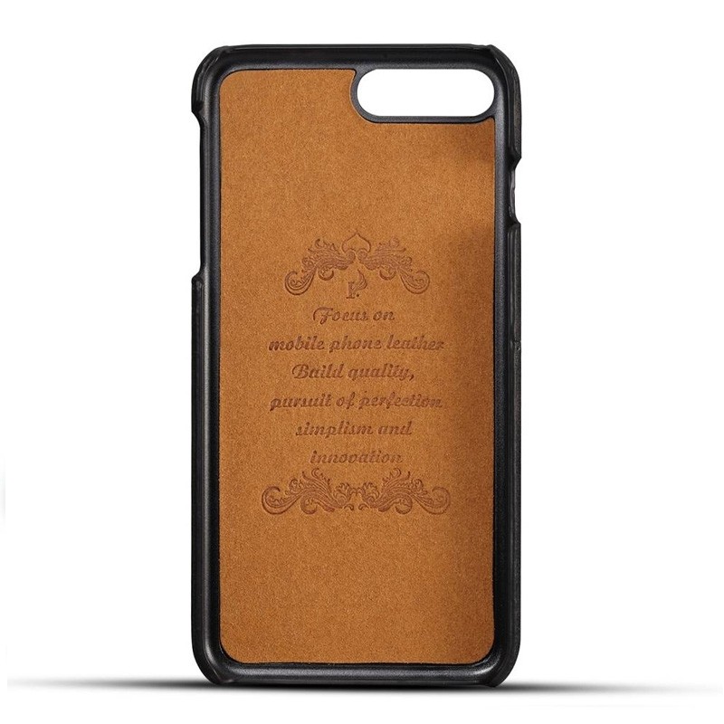 Mobiq Leather Snap On Wallet iPhone 8 Plus/7 Plus Zwart - 2