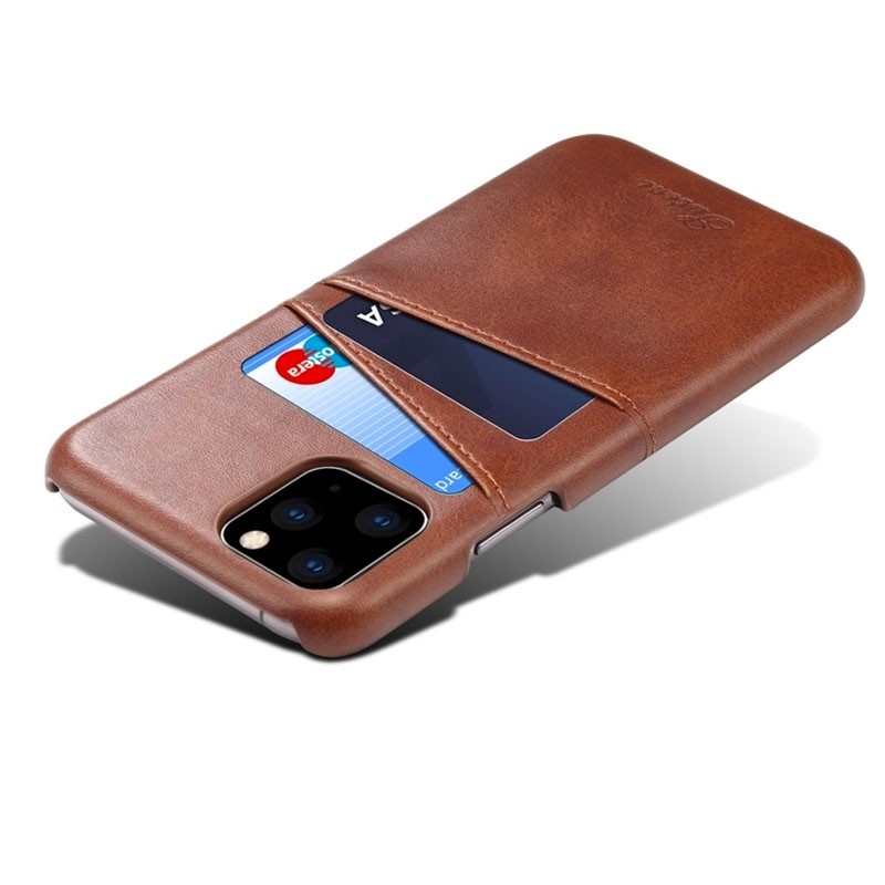 Mobiq Leather Snap On Wallet iPhone 11 Pro Max Donkerbruin - 4