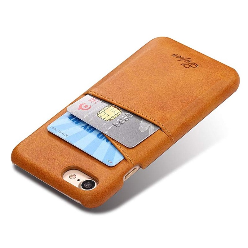 Mobiq Leather Snap On Wallet Case iPhone SE (2022 / 2020)/8/7 Tan 03