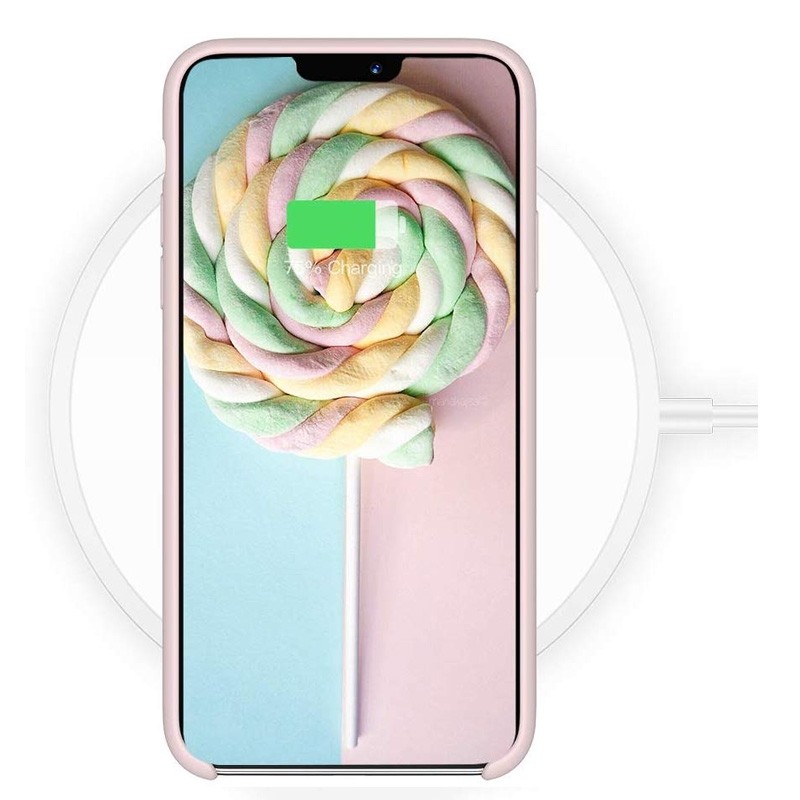 Mobiq - Liquid Siliconen Hoesje iPhone 11 Pro Roze - 4