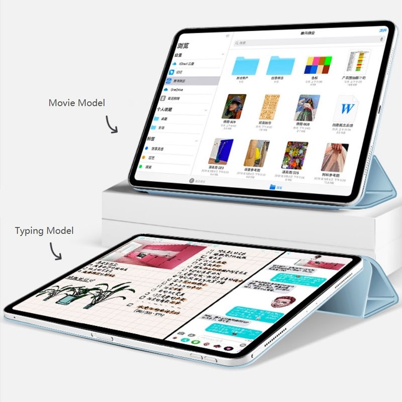 Mobiq Magnetische Folio Hoes iPad Pro 11 inch (2021/2020/2018) en iPad Air (2022 / 2020) Donkergroen - 3