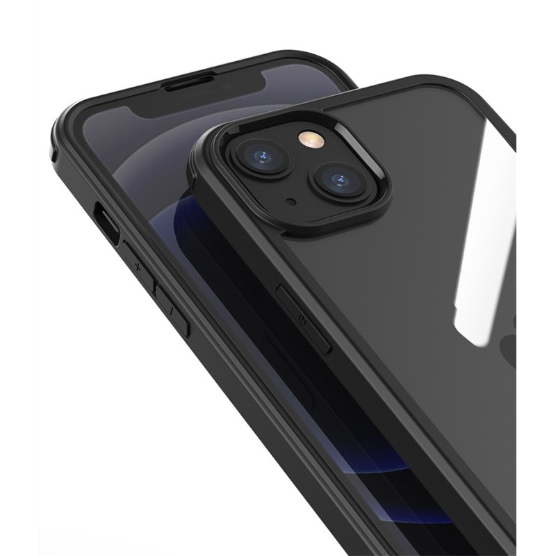Mobiq Rugged 360 Graden Case iPhone 13 Pro Max Blauw - 3