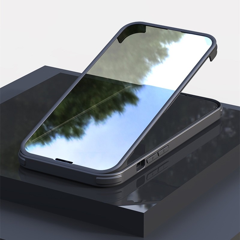 Mobiq Rugged 360 Full Body Hoesje iPhone 13 Pro Zwart - 4