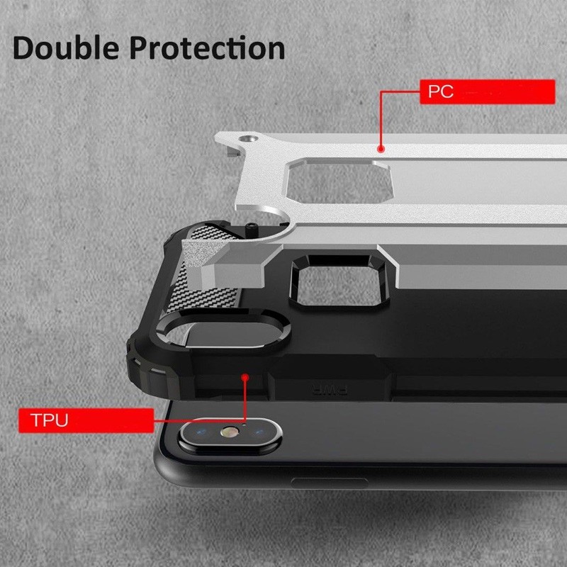 Mobiq Rugged Armor Case iPhone XR Goud 04