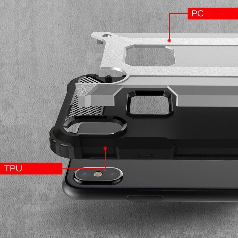 Mobiq Rugegd Armor Case iPhone X/Xs Rose - 4