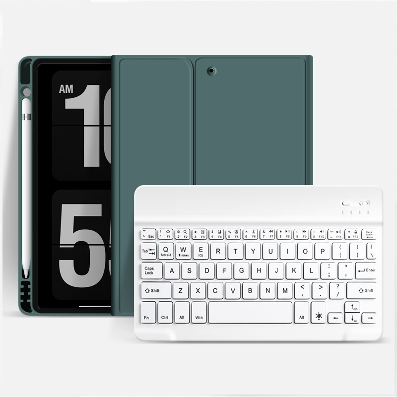 Mobiq Toetsenbord Hoes iPad 10.2 (2021/2020/2019) Donkergroen - 1