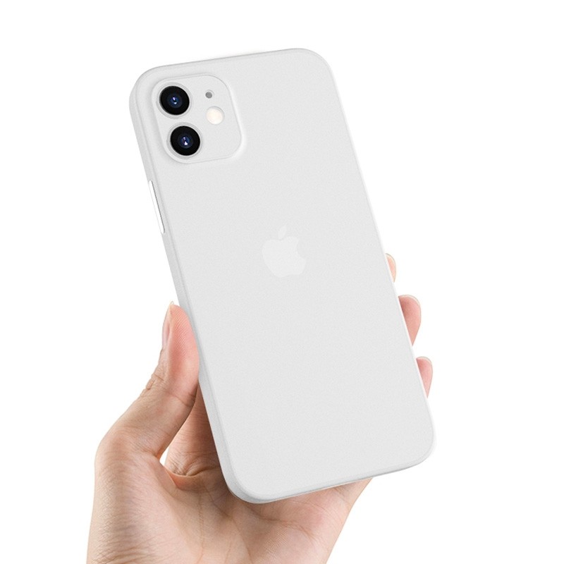 Mobiq - Ultra Dun 0.3mm Hoesje iPhone 12 6.1 Transparant - 3