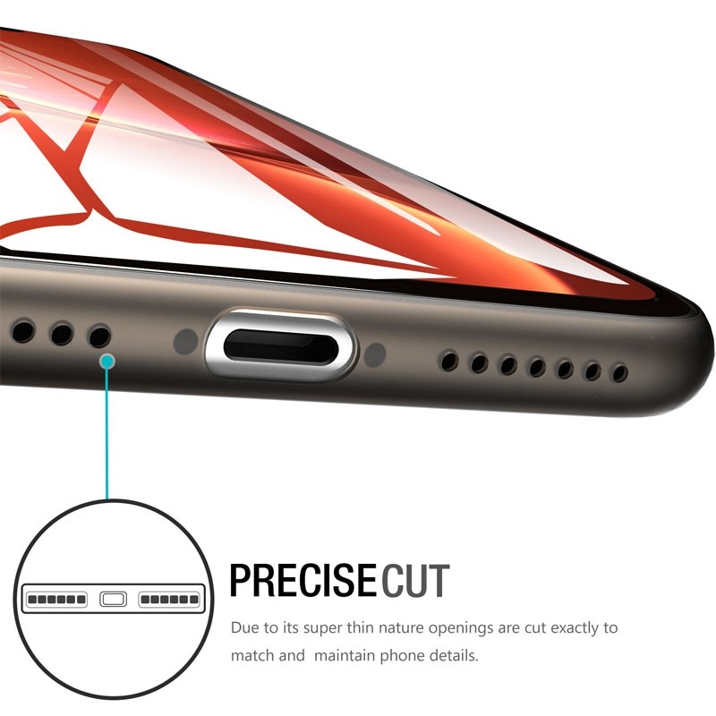 Mobiq Ultra Thin 0,33mm Case iPhone 11 Grijs - 2