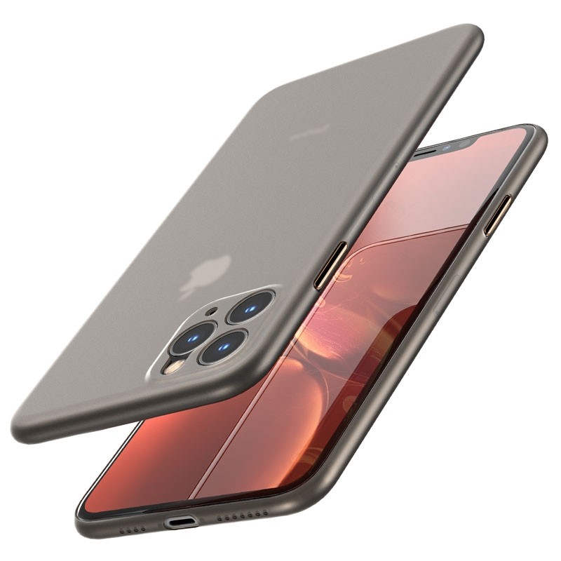Mobiq Ultra Dun 0,3mm iPhone 11 Pro Max Hoesje Grijs - 1