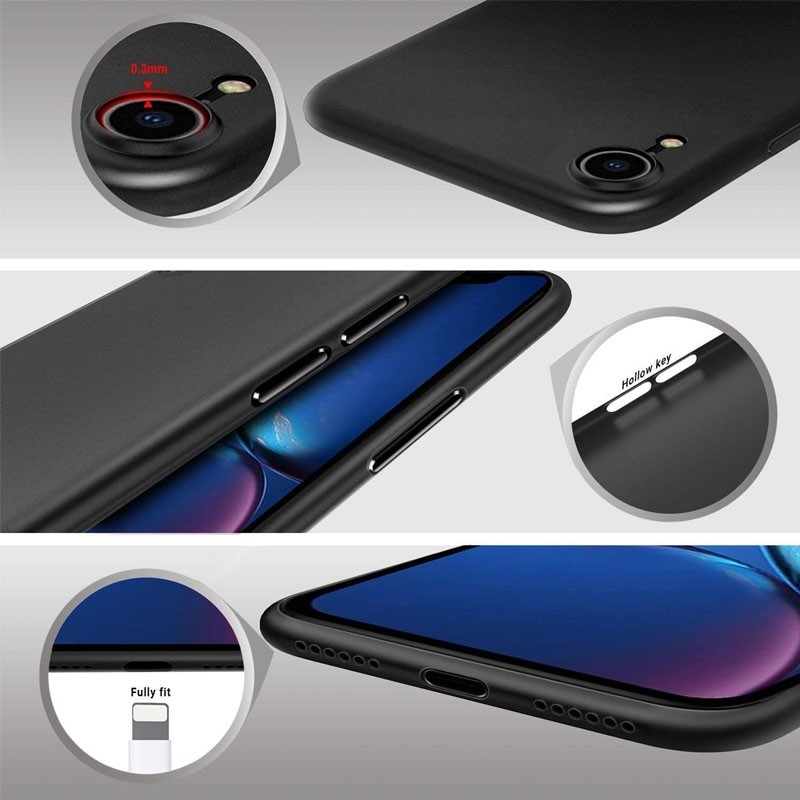Mobiq Ultra Dun 0,3mm iPhone XR Hoesje Transparant - 4