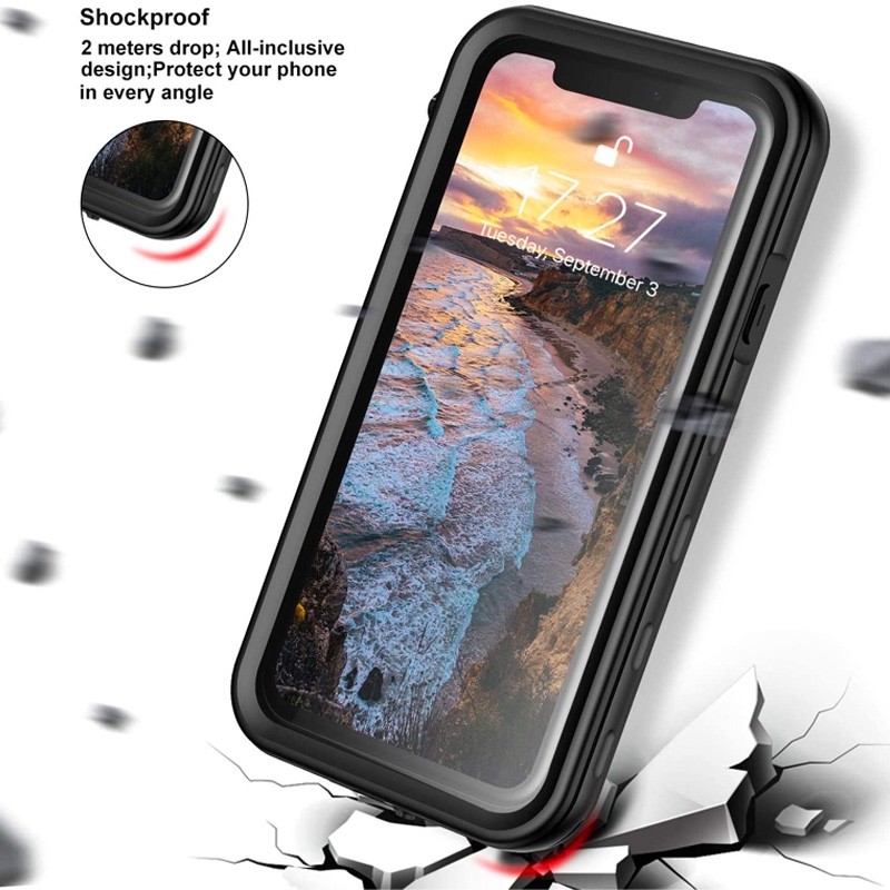 Mobiq - Waterdicht Hoesje iPhone XR Zwart - 2
