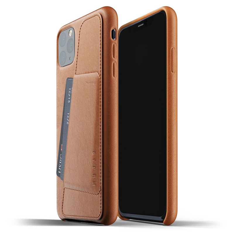 Mujjo Full Leather Wallet iPhone 11 Pro Max bruin - 1