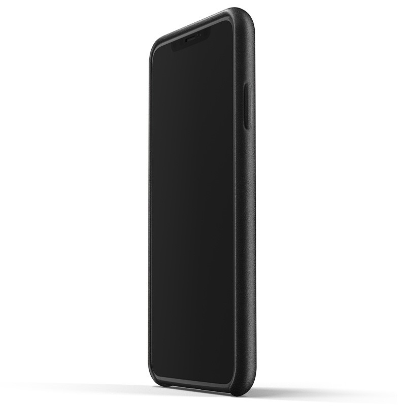 Mujjo Full Leather Wallet Case iPhone XS Max zwart 02