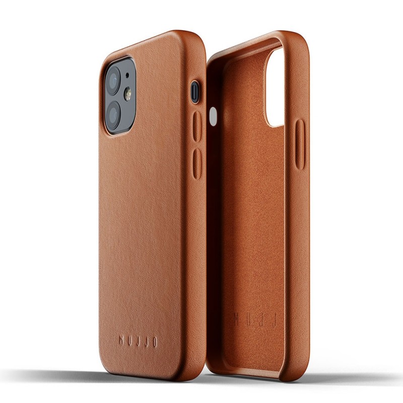 Mujjo Leather Case iPhone 12 Mini Bruin - 3